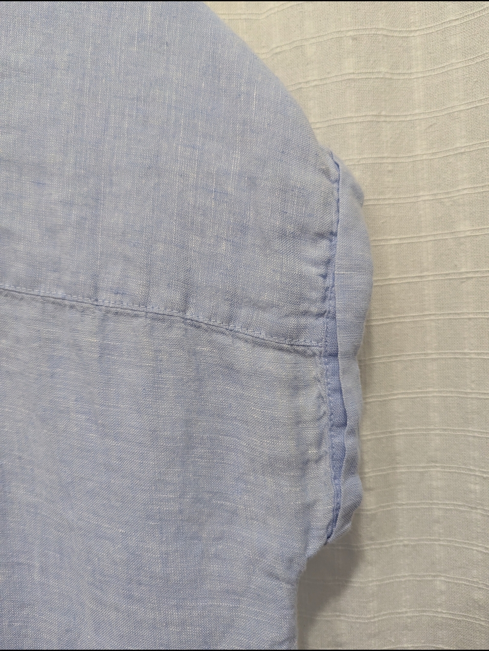Rachel Zoe Light Blue Button-Front 100% Linen Top Size Small - Picture 8 of 11